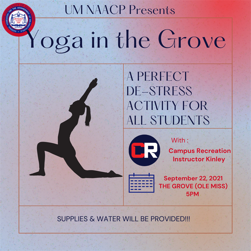 Yoga in the grove flyer