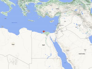 Google maps screenshot of northern African region
